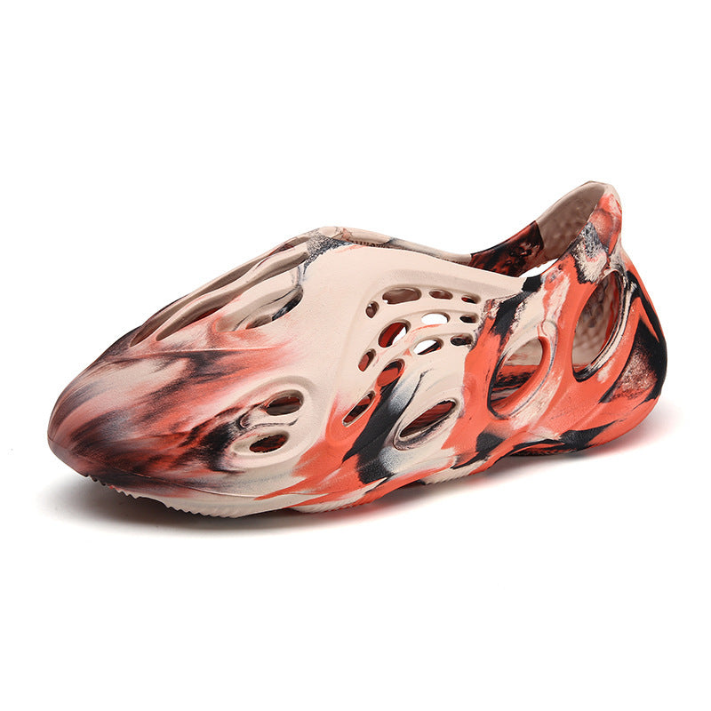 Men's Size Camouflage Couple Coconut Hole Trendy Sandals