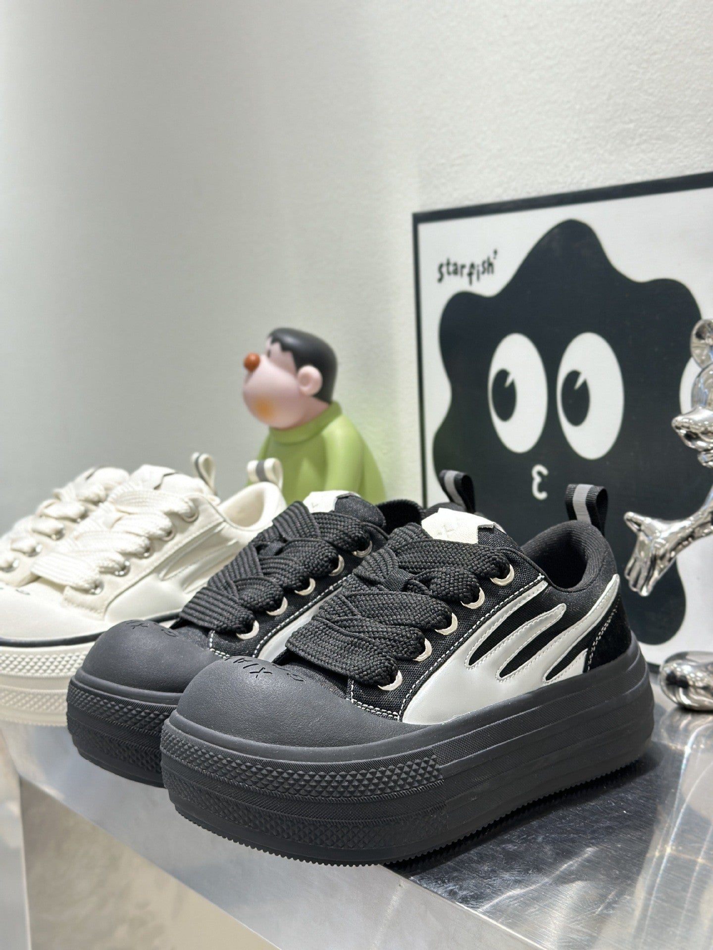 Raccoon Cotton Candy Big Head Female Summer Punk Niche Casual Shoes