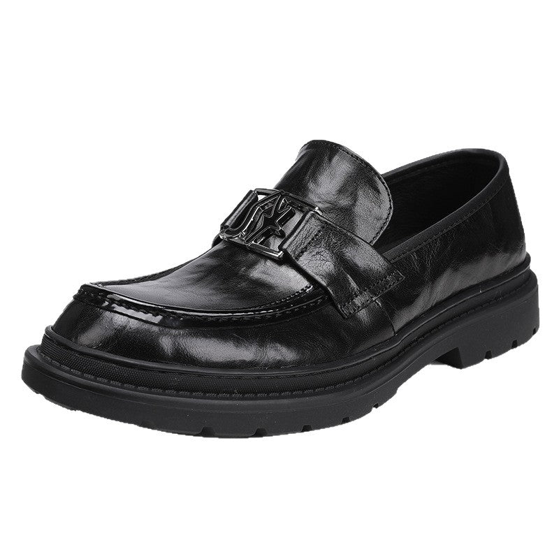 Men's Calf Skin Slip-on British Business Loafers