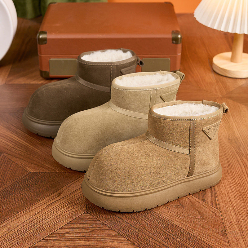 Women's Length Thermal Slip-on Veet Thickened Cotton Snow Boots