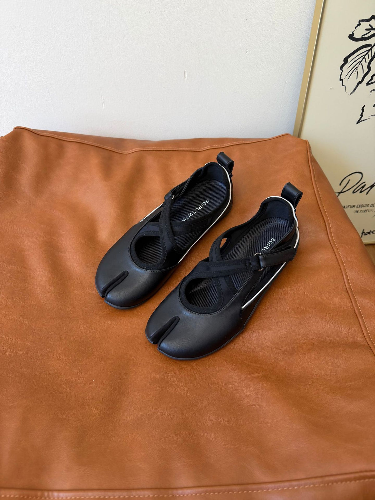 Women's Split Toe Mary Jane Flat Ballet Casual Shoes