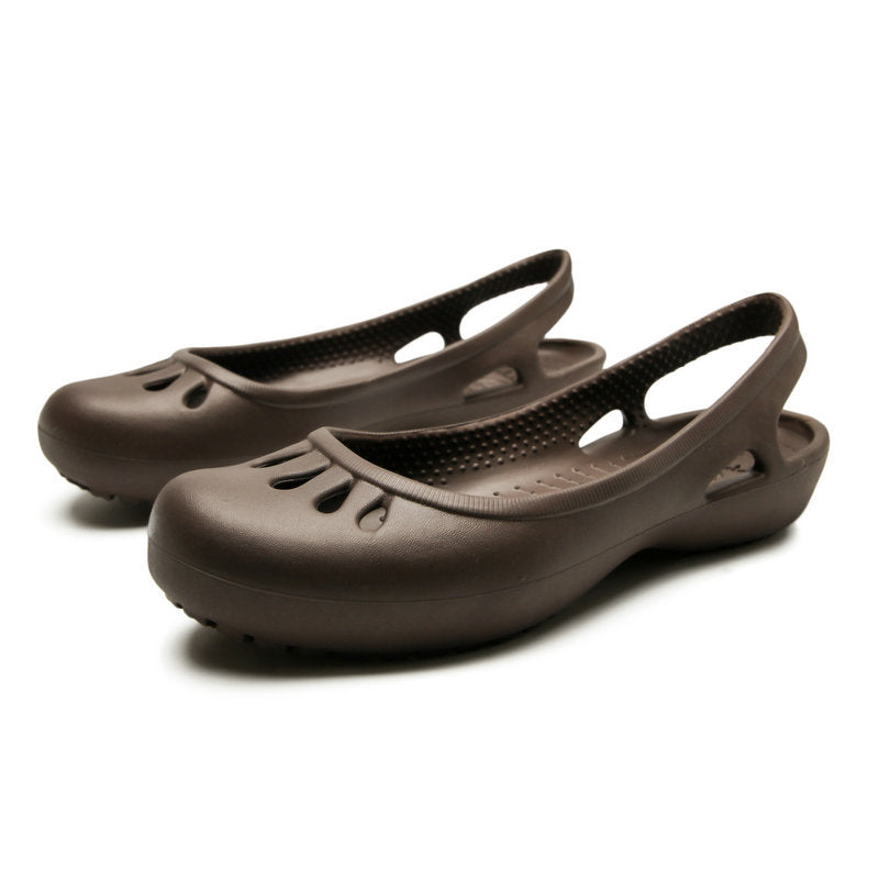 Women's Hospital Nurse White Closed Toe Plus Size Sandals