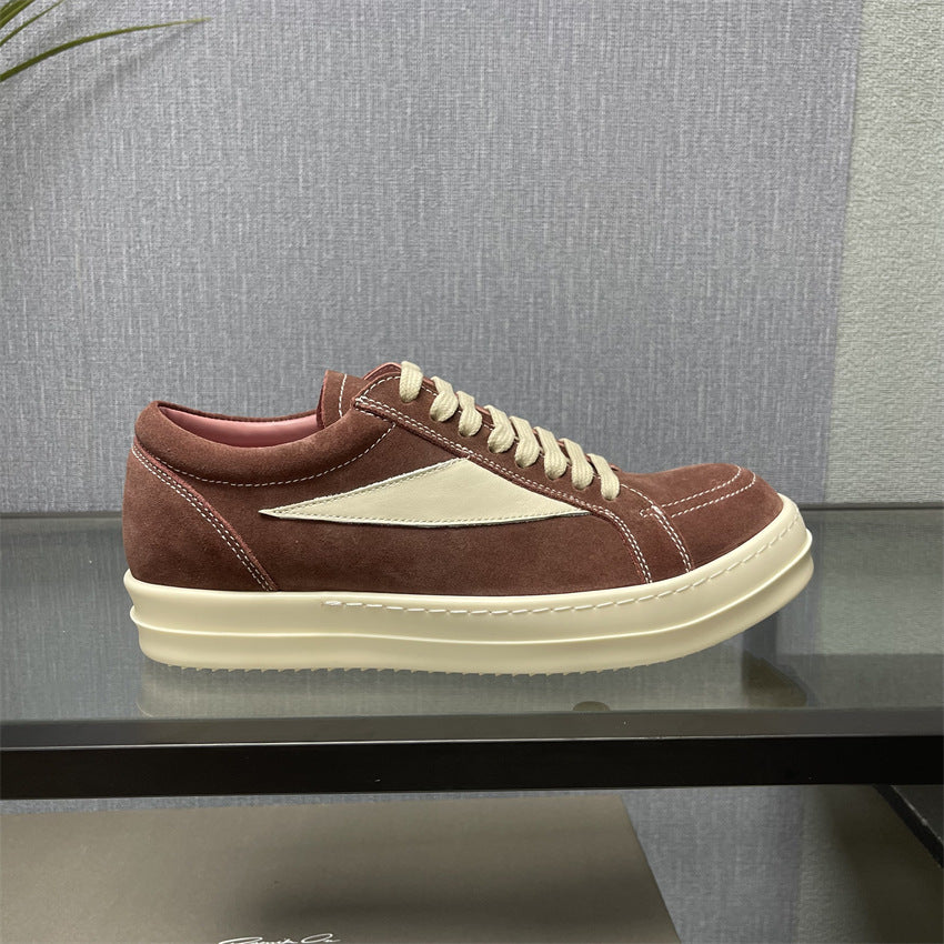 Women's & Men's Pink Suede For Veet Retro Trendy Sneakers