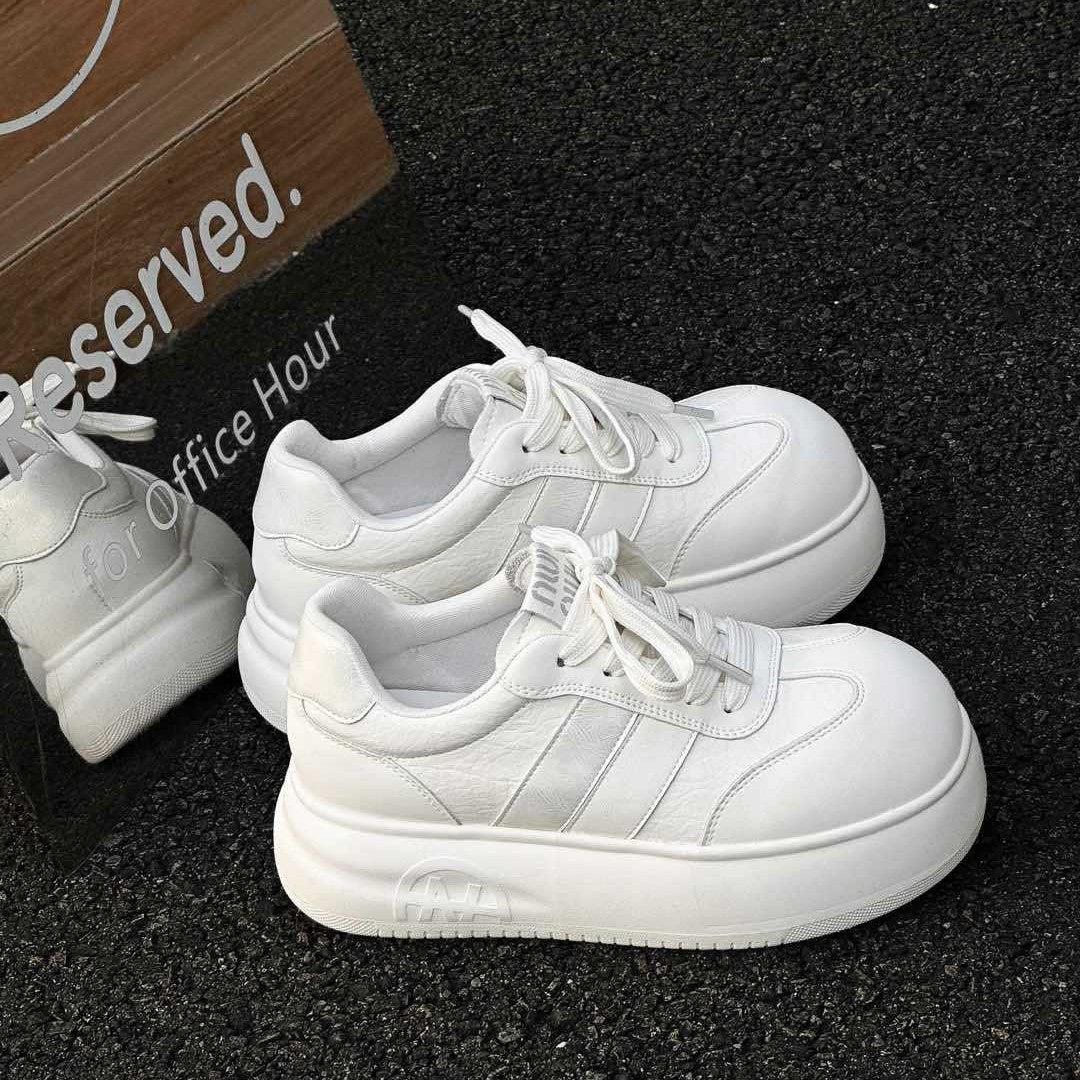 Women's Fashion Thick-soled Spring Small Doll Head Sneakers