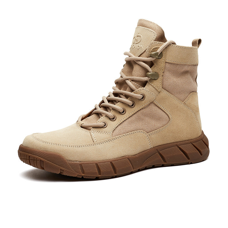 Men's Oversized Short Desert Outdoor Windproof Worker Boots