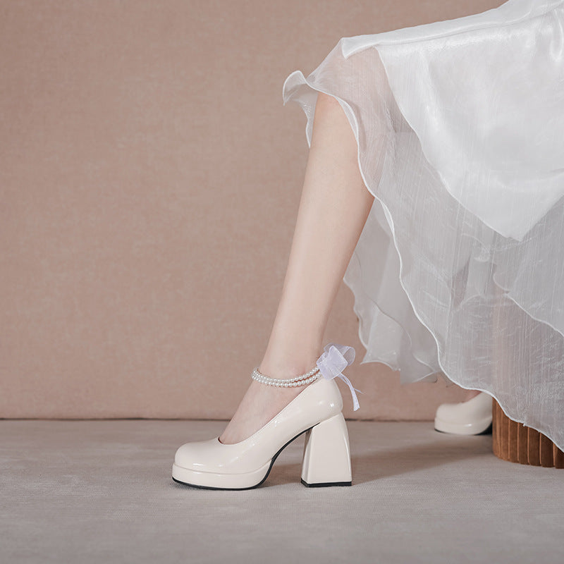 Women's Low-cut High Mary Jane French Vintage Women's Shoes