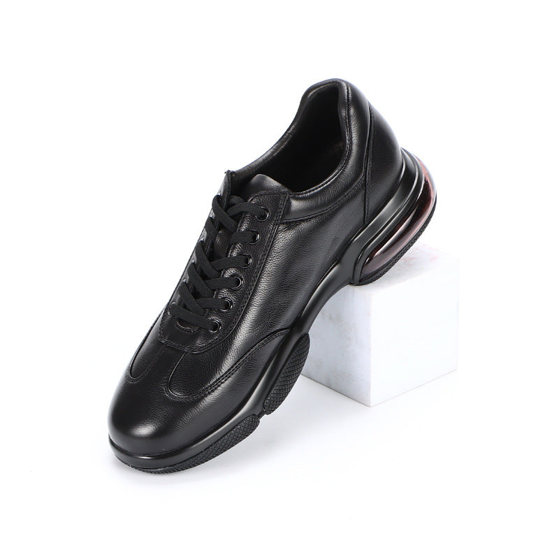 Men's Summer Breathable British Style Soft Genuine Leather Shoes