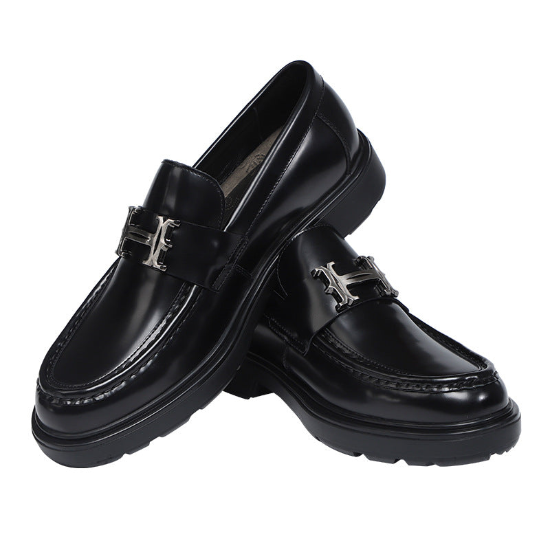 Men's Korean Trendy One Pedal Top Layer Men's Shoes