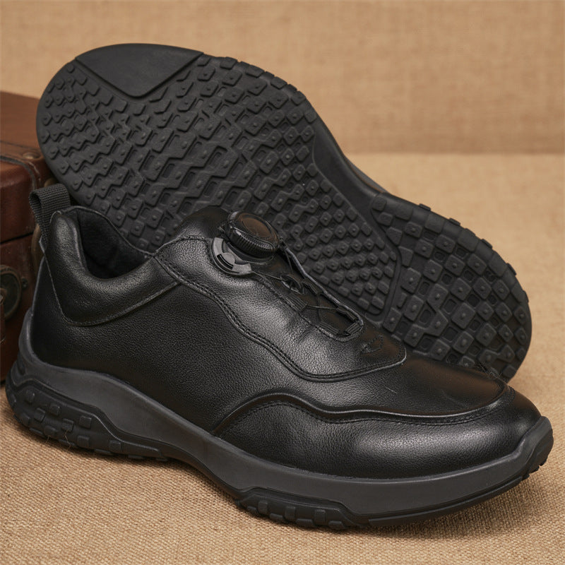 Men's Easy To Match First Layer Cowhide Leather Shoes