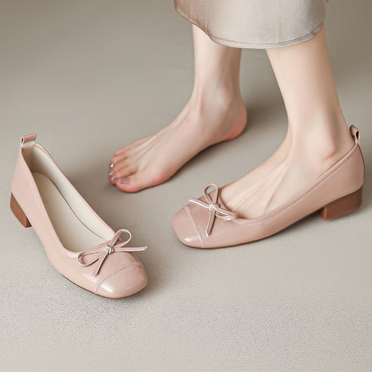 Women's French Ballet Pumps Low Mary Jane Women's Shoes