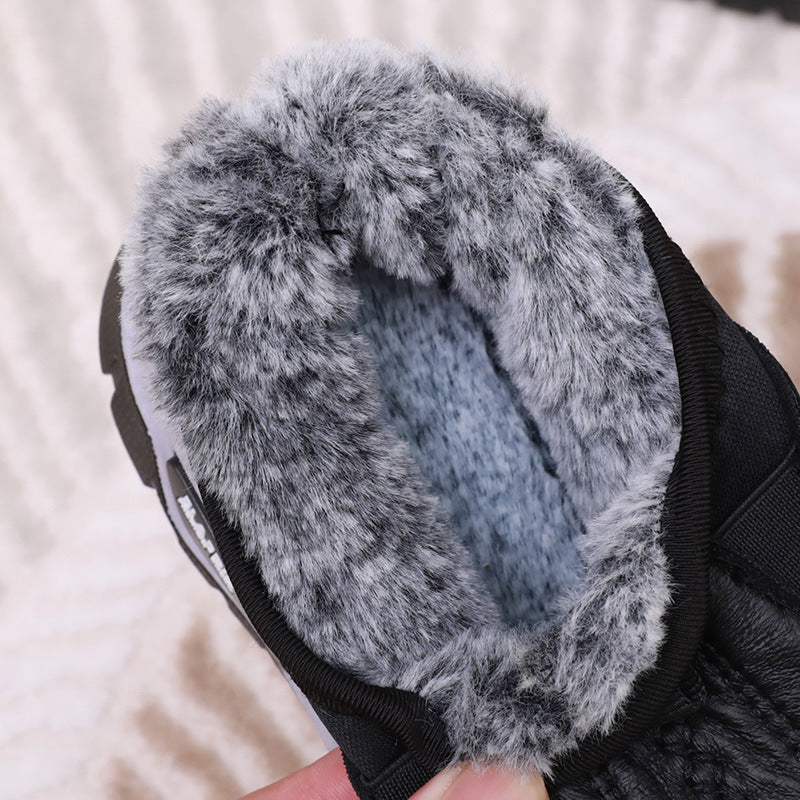 Winter Fleece-lined Thick Waterproof Cotton Strong Durable Women's Shoes