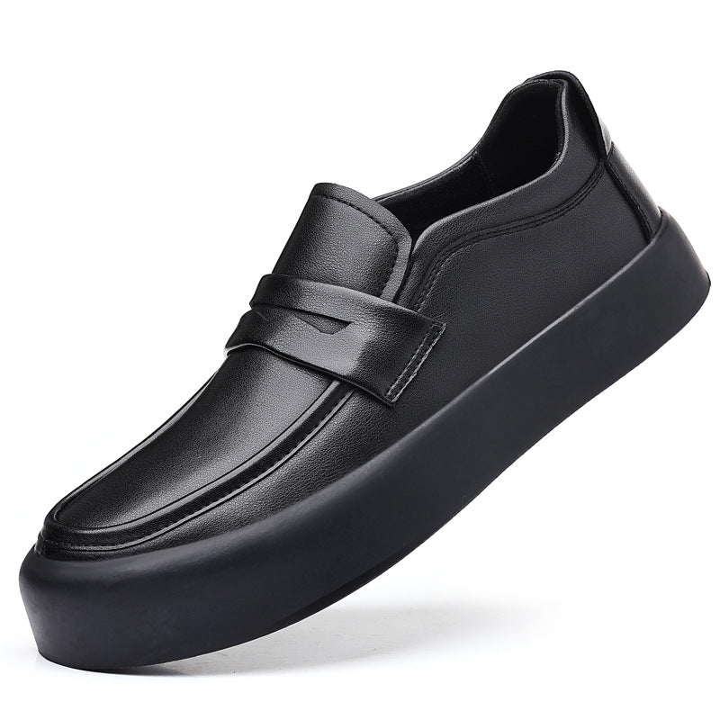 Men's Soft Bottom Suede Black Formal Wear Leather Shoes