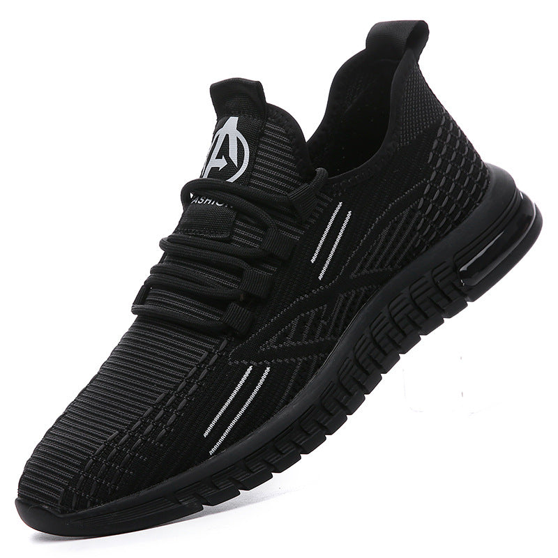 Men's Summer Breathable Plus Size Flying Woven Sneakers