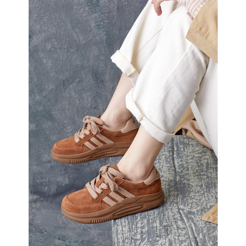 Women's Genuine Soft Platform Thin Bread Bottom Women's Casual Shoes