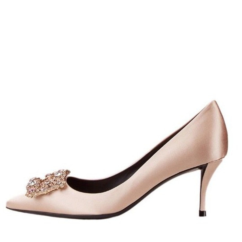 Women's High Shallow Mouth Stiletto Red Wedding Women's Shoes