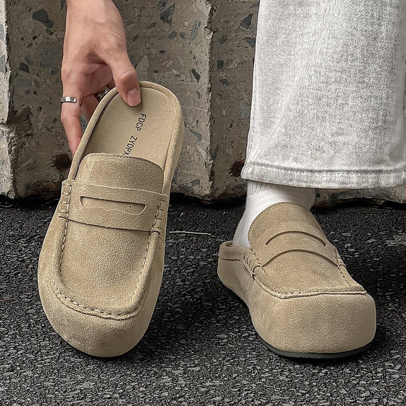Retro Easy Matching American Mules Lazy Sandals