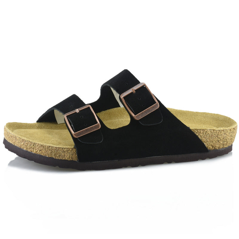 Women's Latex Cork Wide Version Summer Outer Slippers