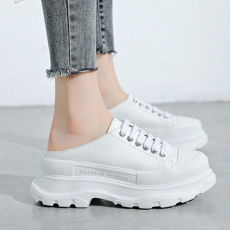 Women's Thick-soled Mcqueen Versatile Trendy Breathable Outer Slippers