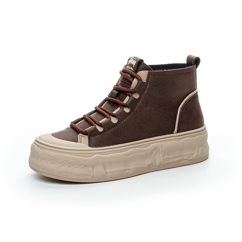 Women's Plus Size Platform Fat Feet Wide Casual Shoes