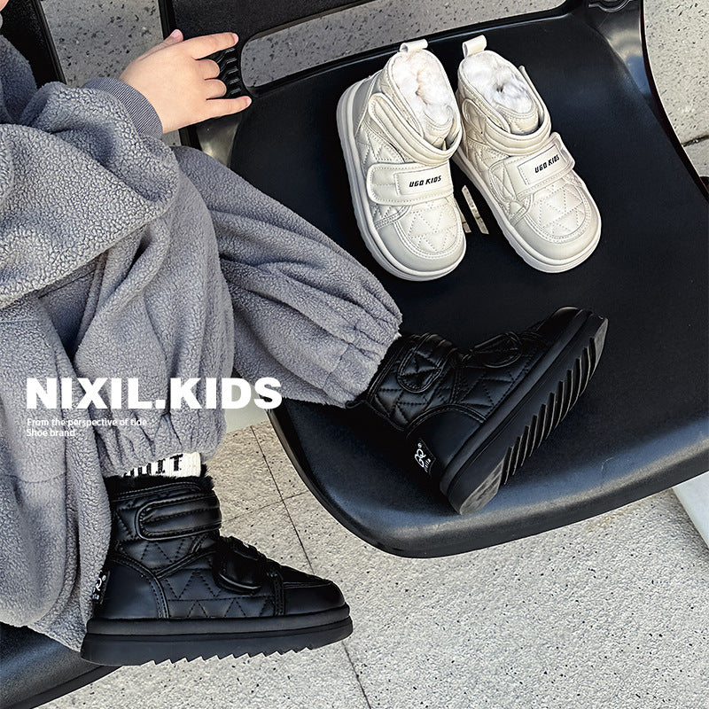 Children's Little Black Horse Winter Korean Style Fashion Kid's Snow Boots