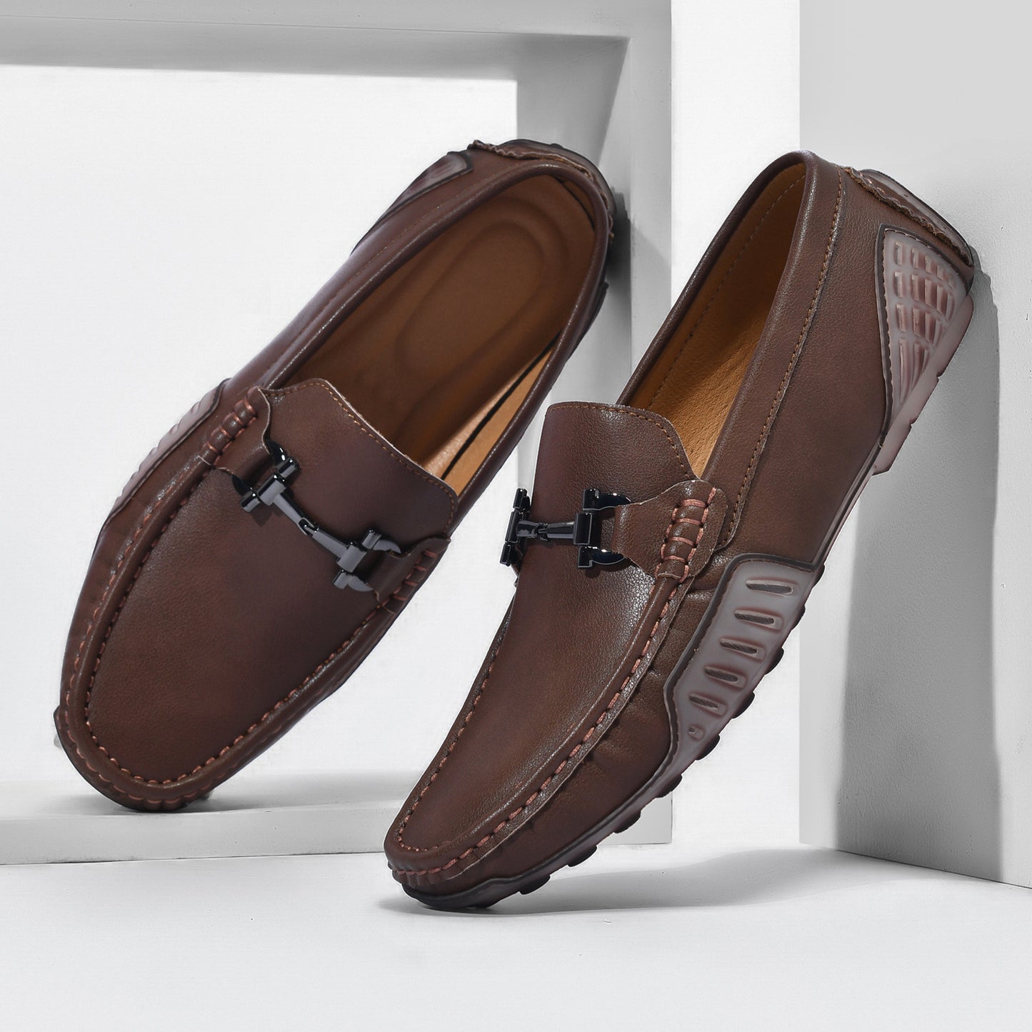 Men's Real With Fleece Lining Trendy Cowhide Casual Shoes