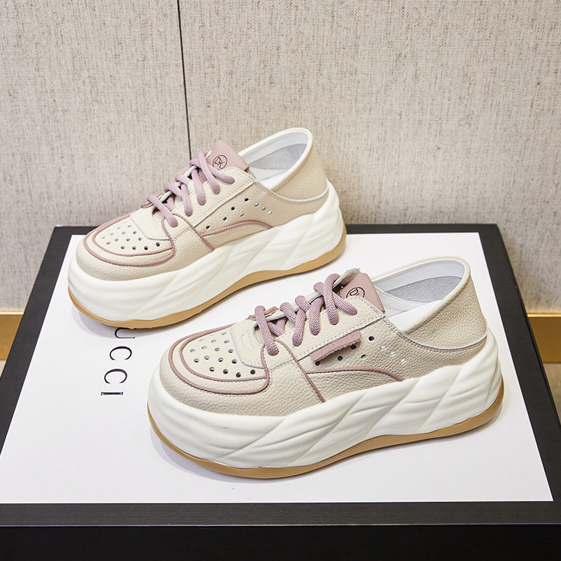 Women's Early Spring Fashionable Sports Versatile Daddy Sneakers