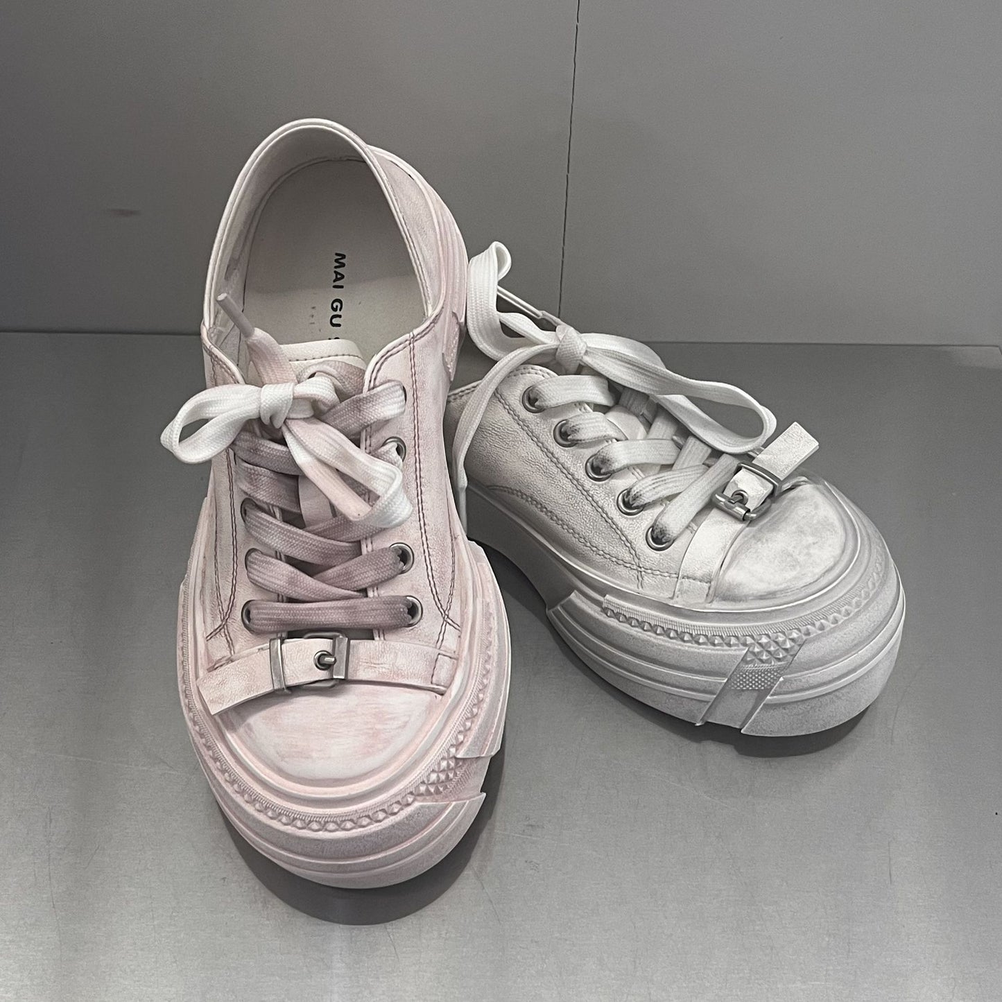 Women's Retro High-grade Genuine Platform Elevator Wild Casual Shoes