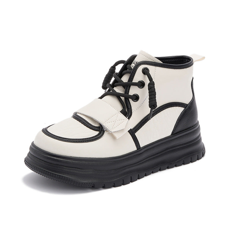 Women's Popular White Autumn Platform Breathable Casual Shoes