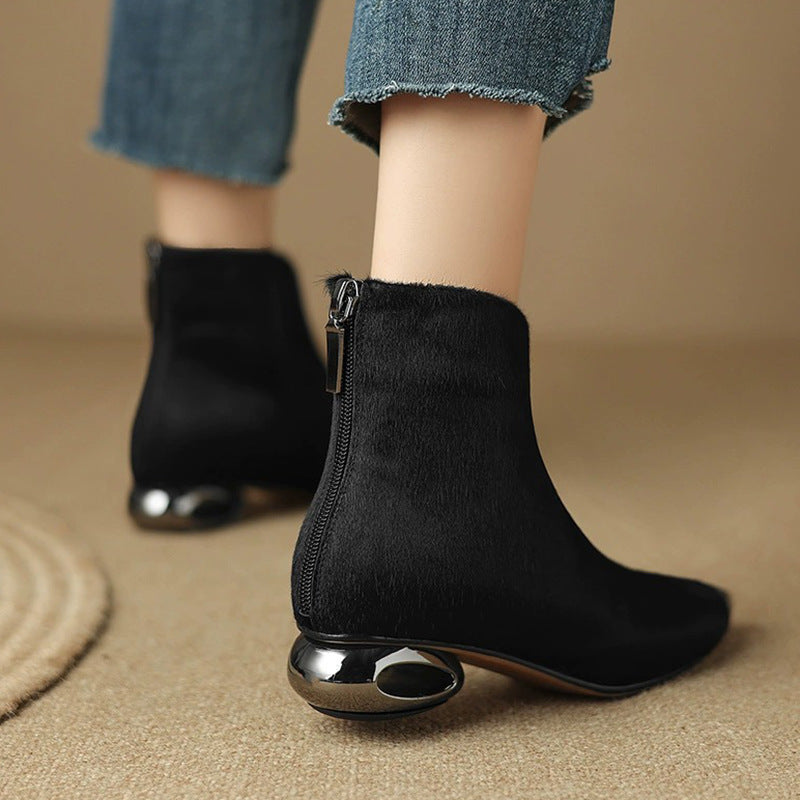 Women's French Style High Sense V Cut Boots