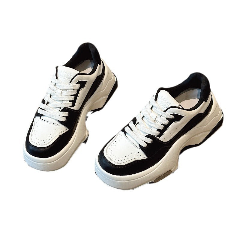Women's White Panda Autumn Air Cushion Platform Women's Shoes