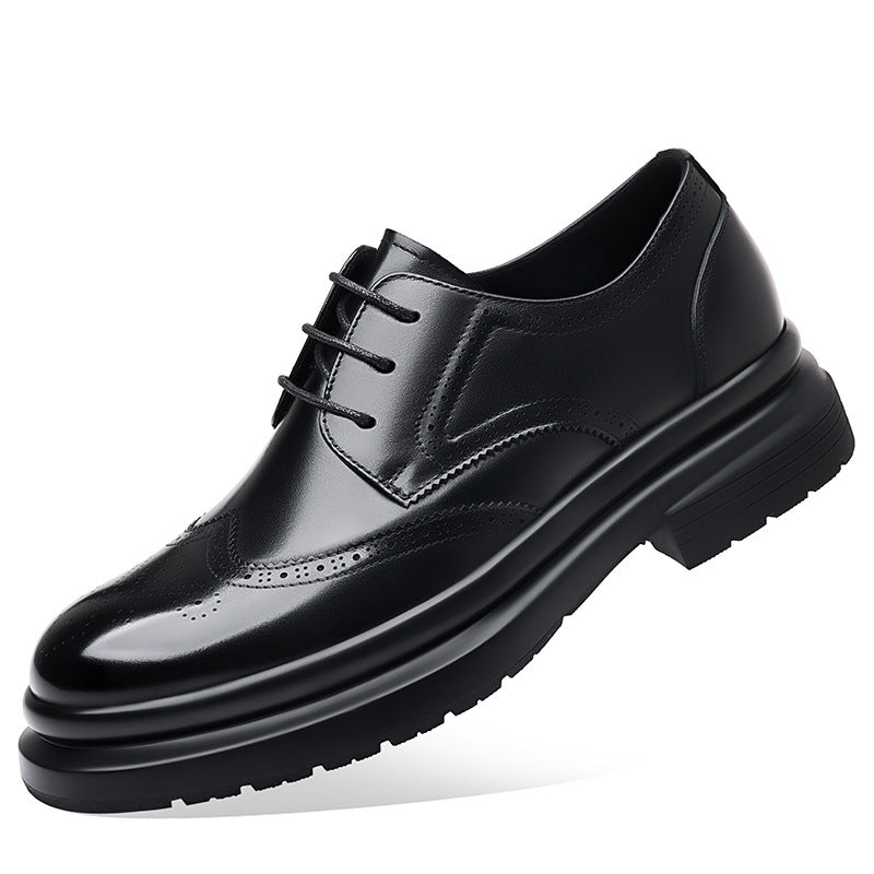 Men's Brogue Genuine Business Formal Wear British Bridegroom Leather Shoes