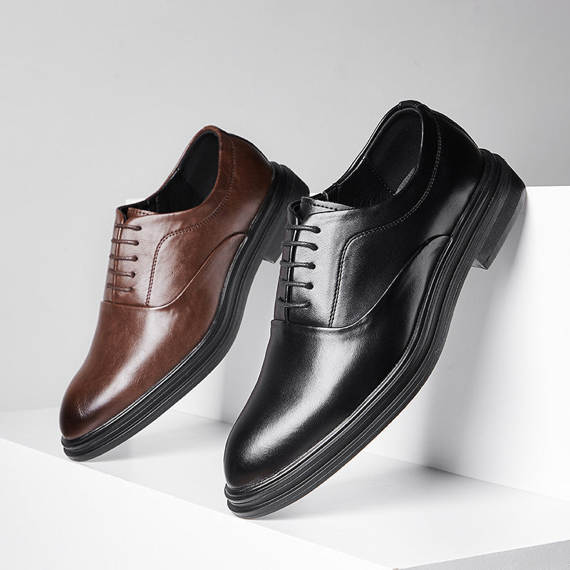 Men's Oversized Spring Widen Plus Size Trendy Leather Shoes