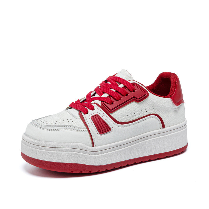 Women's Retro Style Thick-soled Genuine Sports Distressed Women's Board Shoes