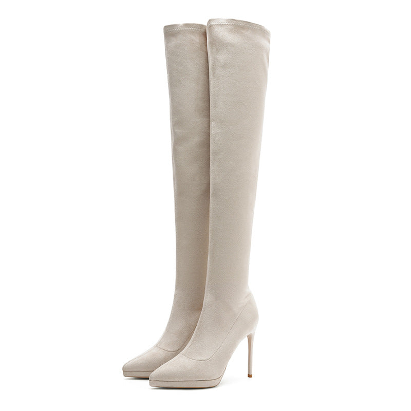 Toe Long Female Over The Knee Stretch Thin Boots