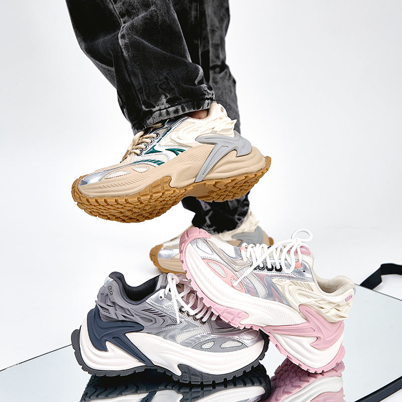 Women's Fashion Rattlesnake Dad Summer Breathable Increased Casual Shoes
