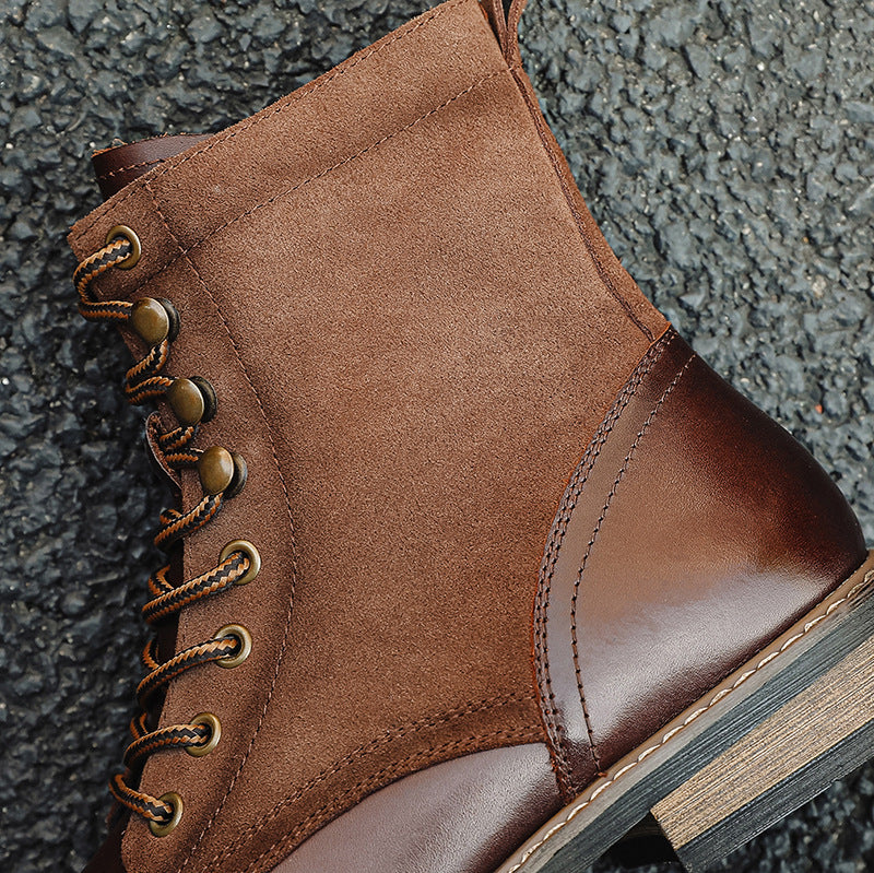 Knight Paratrooper Genuine Martin Retro Motorcycle Boots