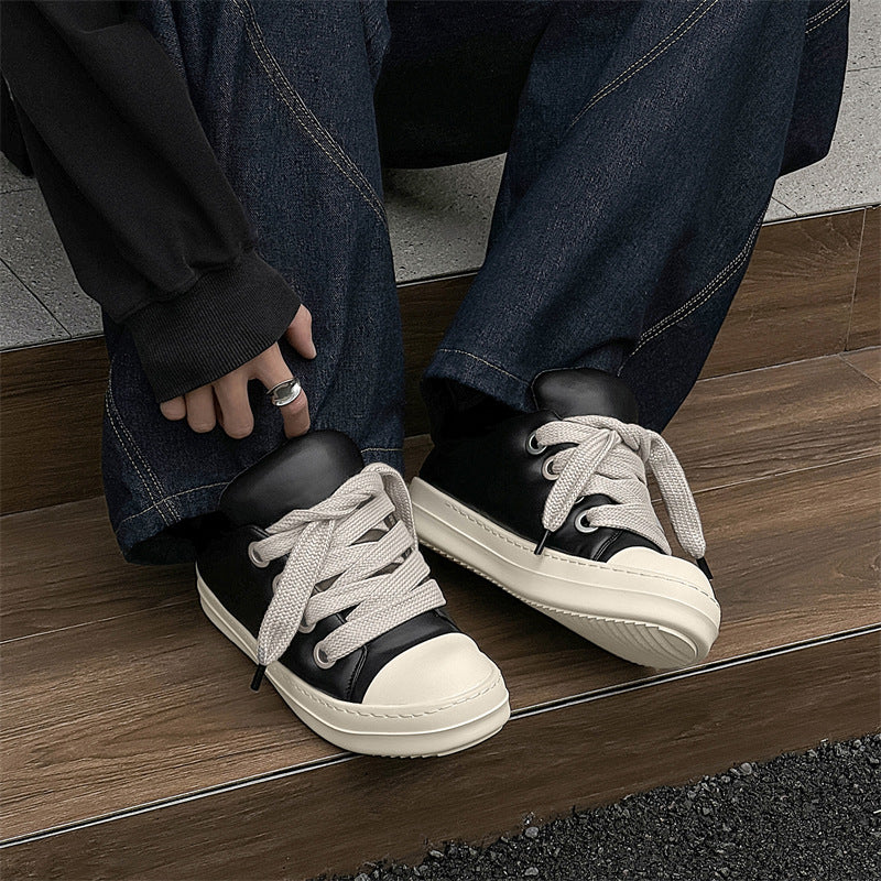 Men's Toe Slip-on Pang Ding Trendy Bread Sneakers