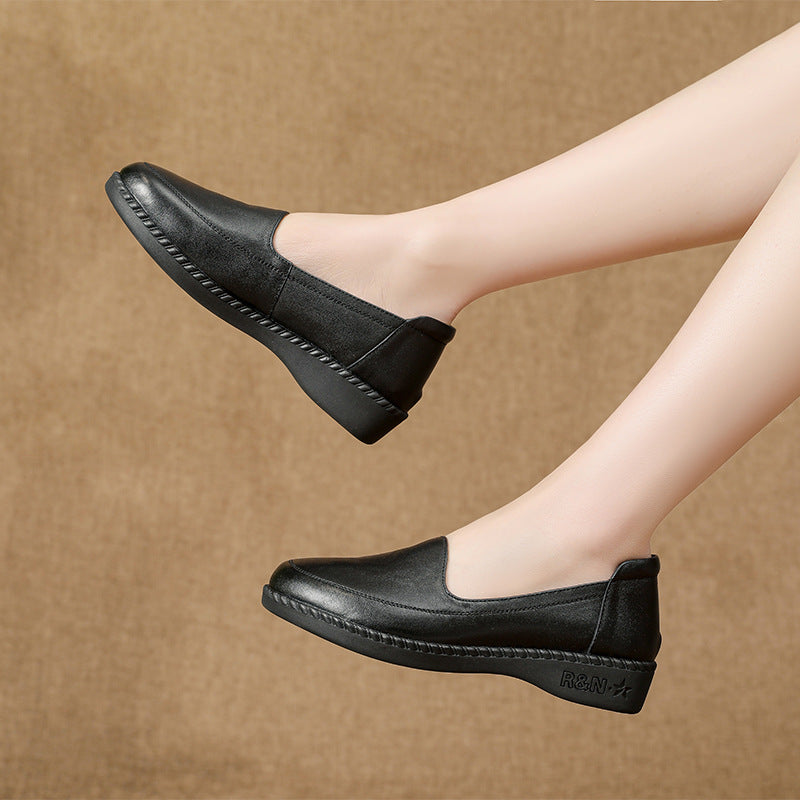 Women's & Men's Bottom Not Tired Feet Genuine Single-layer Flat Men's Shoes