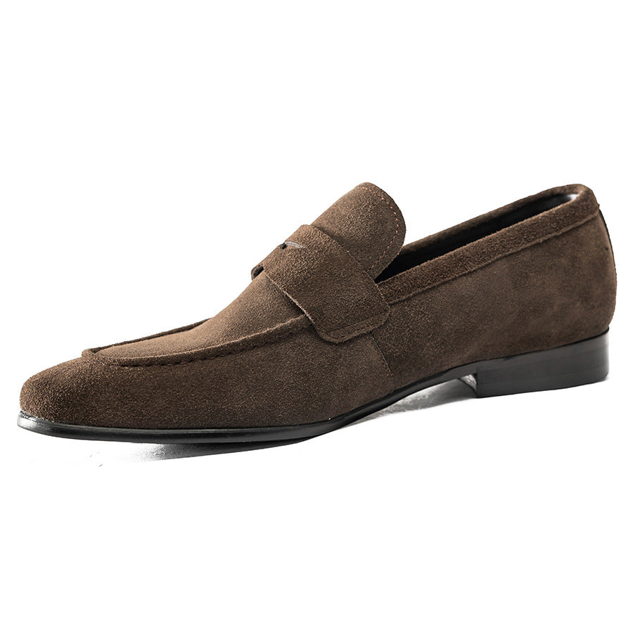 Men's Style Cow Split Business Slip-on Slip Loafers/doug Shoes