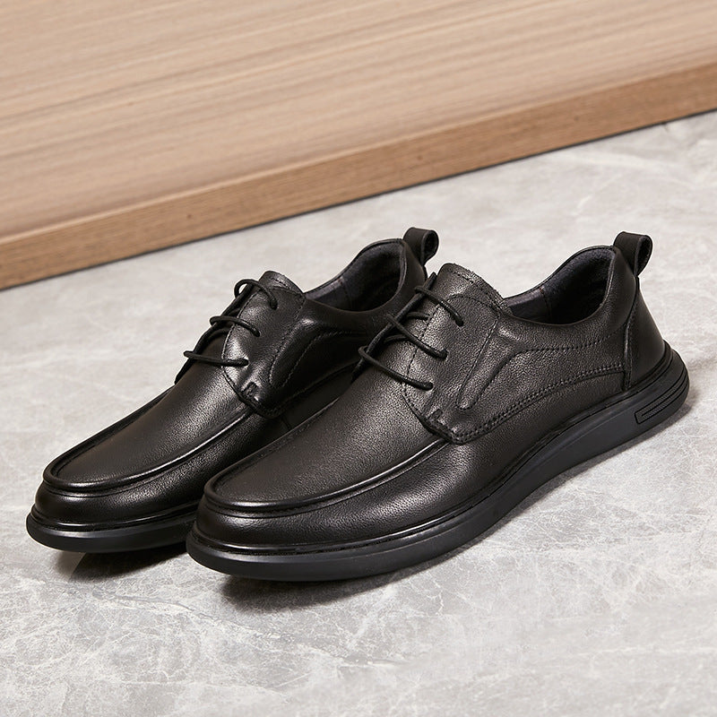 Men's Running Volume Spring Genuine Slip-on Flat Casual Shoes
