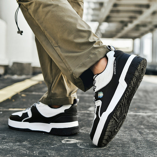 Women's & Men's Fashion Black White Panda Classic Green Small Sneakers