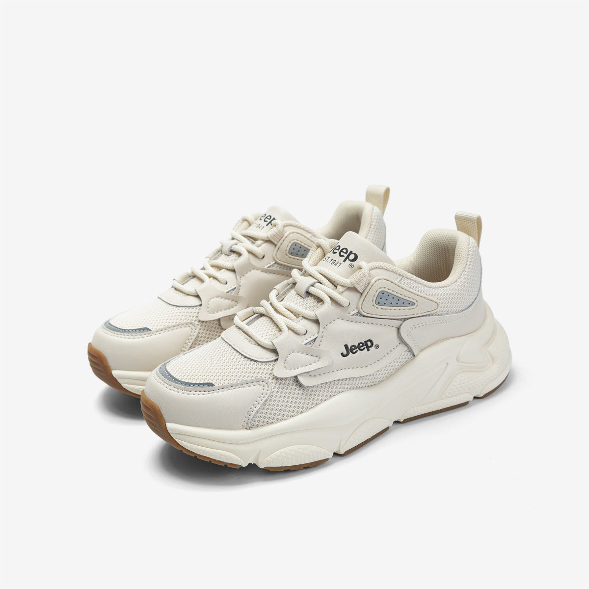 Women's High-grade Gray Dad Lightweight Breathable Running Sneakers