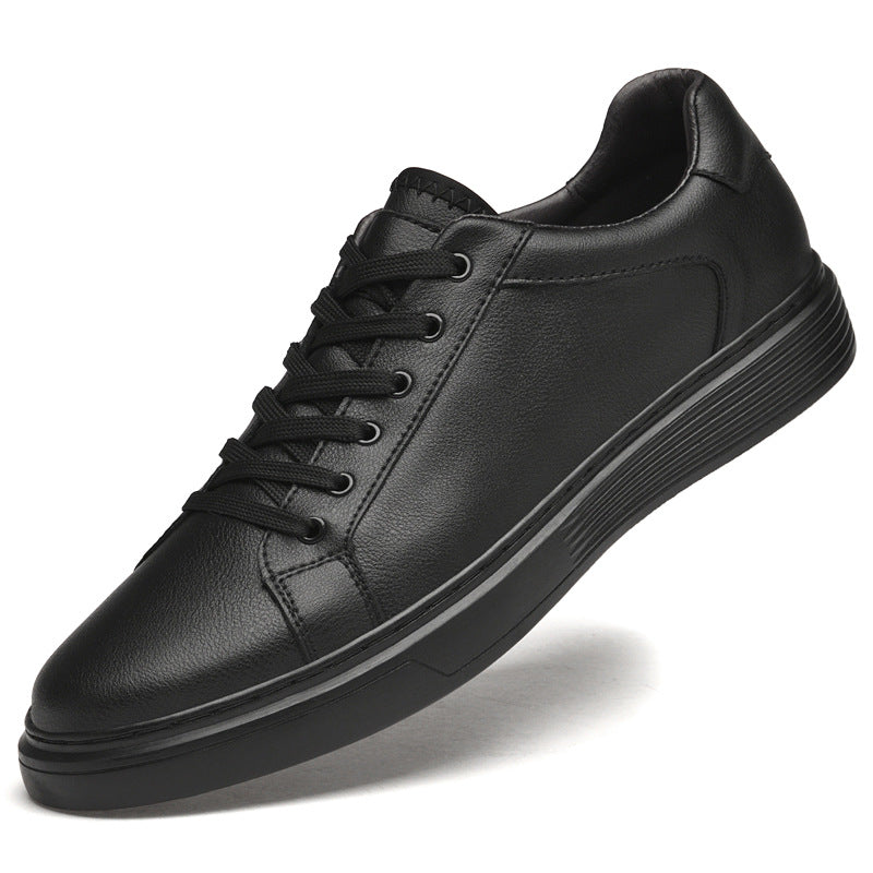 Men's Size Business Comfortable Cowhide Surface Stitching Bottom Durable Men's Board Shoes