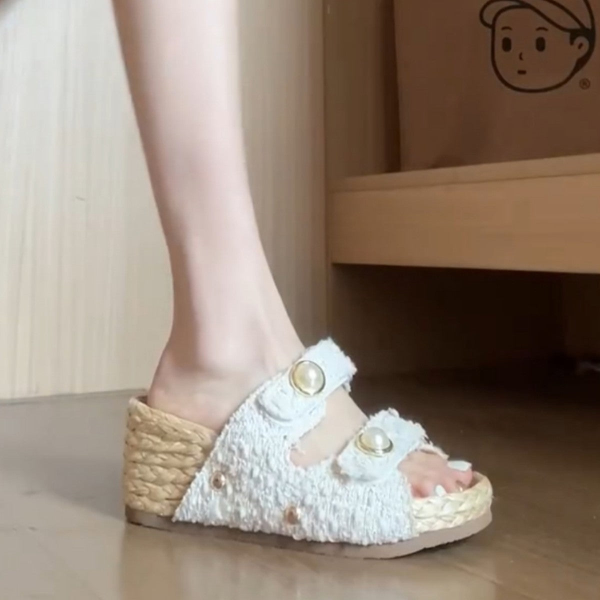 Women's Classic Style Muffin Platform Summer Outdoor Slippers