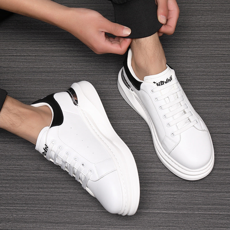 Men's Oversized Spring Platform Fashion White Korean Sneakers