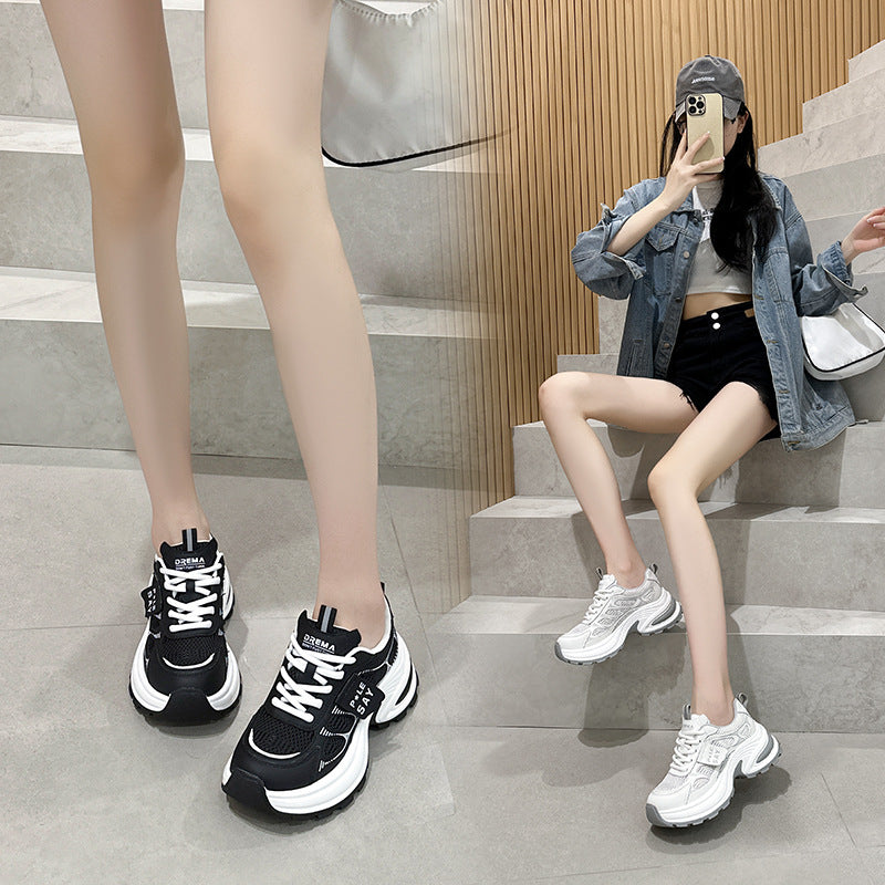 Women's Dad Retro Platform Fashion Breathable Mesh Sneakers