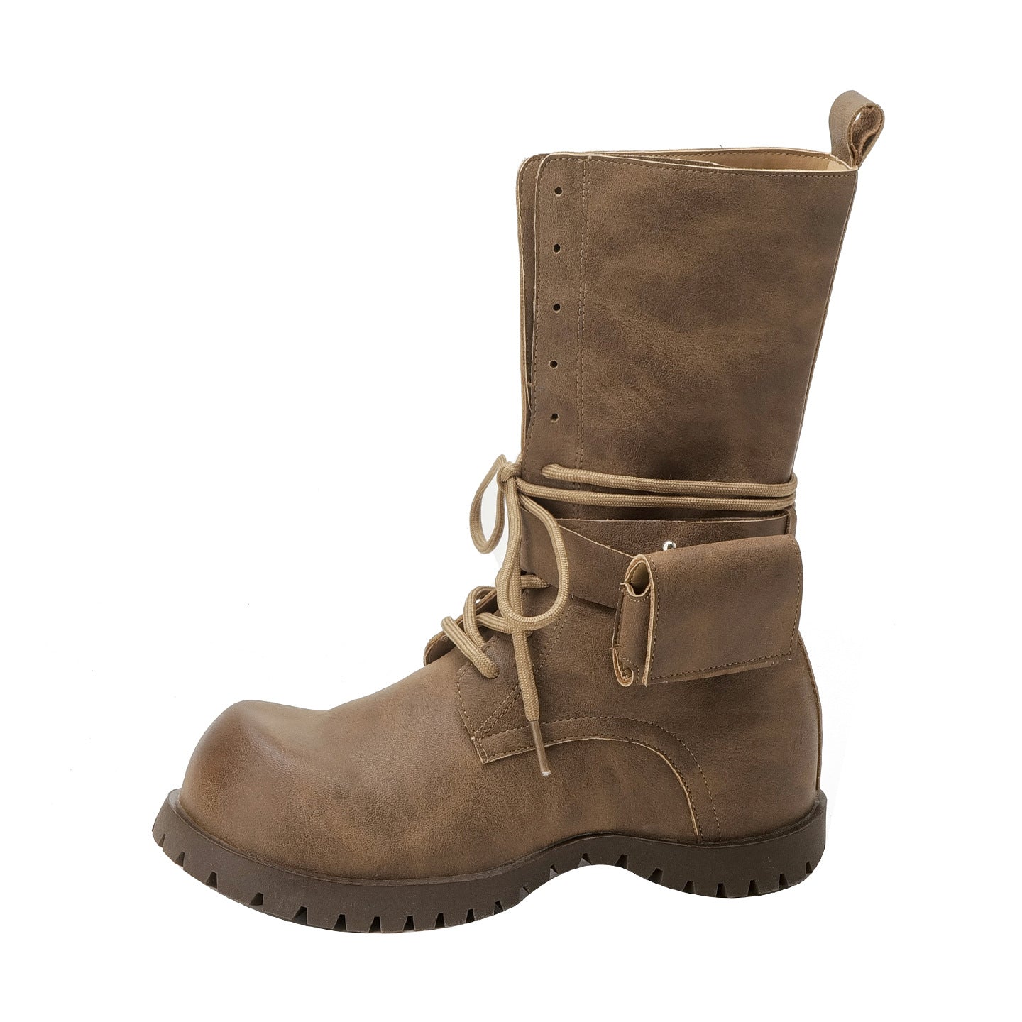 Women's Side Pocket Motorcycle Versatile Slimming Knight Platform Boots