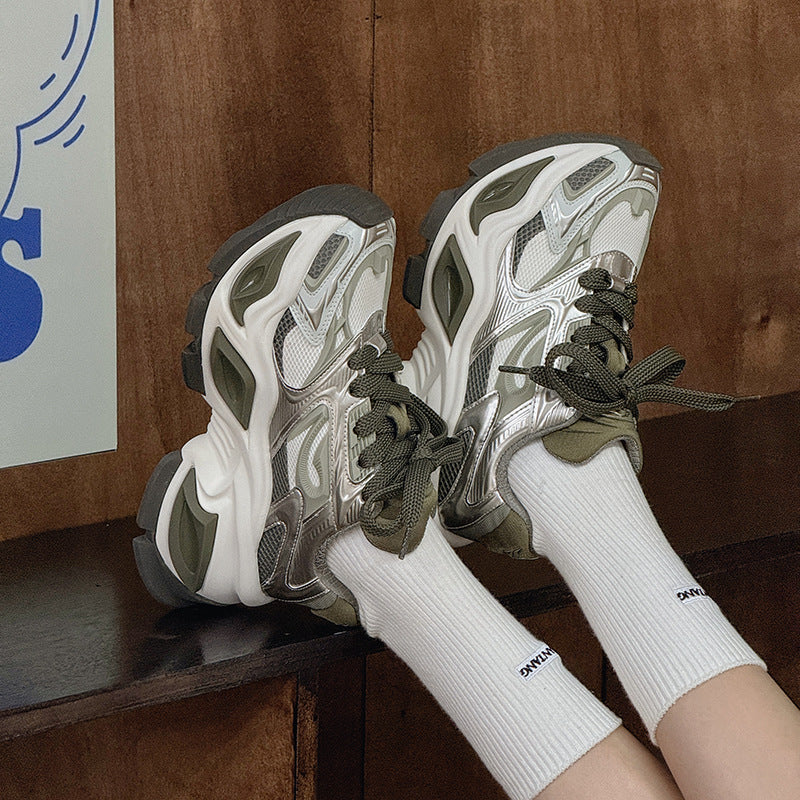 Women's & Men's Yi Tong Series Couple Daddy Thick Sneakers