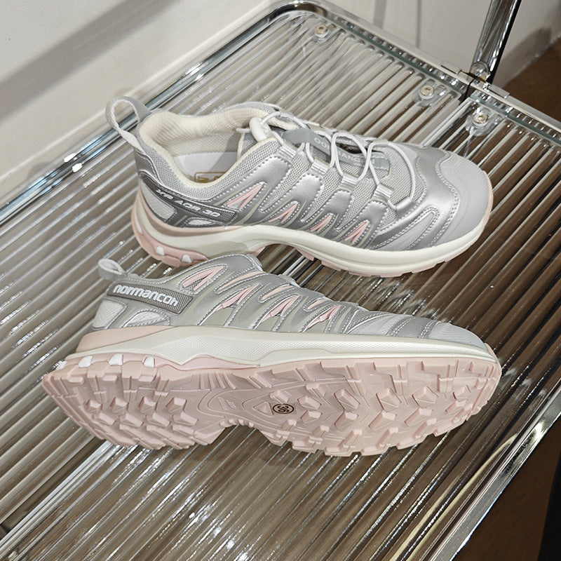 Women's Bottom Mesh Elevator Breathable Clunky Fashion Sneakers