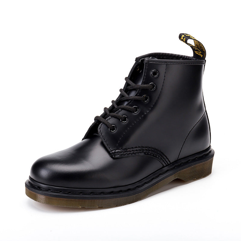Women's & Men's Good Year Middle High Top Genuine Slit Women's Leather Boots